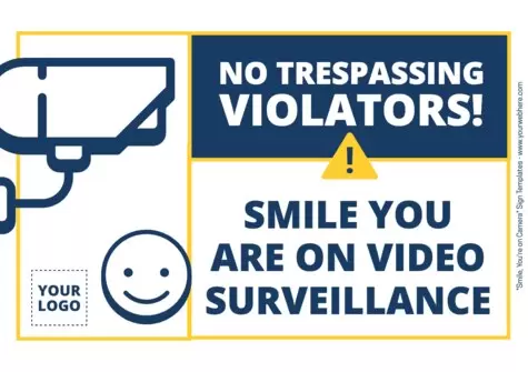 Modifica un cartello per telecamere di sicurezza