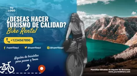 Edita un cartel de Bicicletas