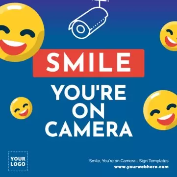 Edit a Smile on Camera sign