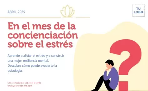 Edita un diseño sobre el estrés