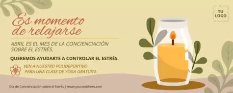 Edita un diseño sobre el estrés