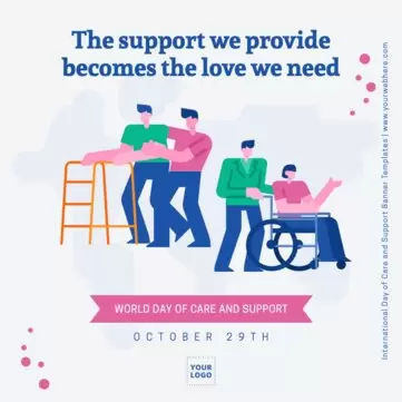 Edit banners on Care & Support