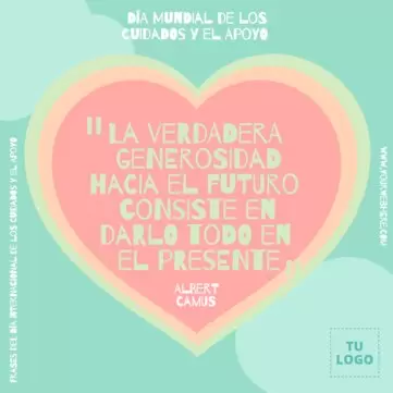 Edita un póster sobre cuidados