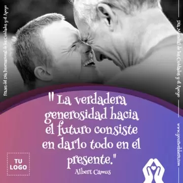 Edita un póster sobre cuidados