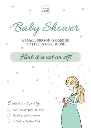 Edytuj ulotkę Baby Shower