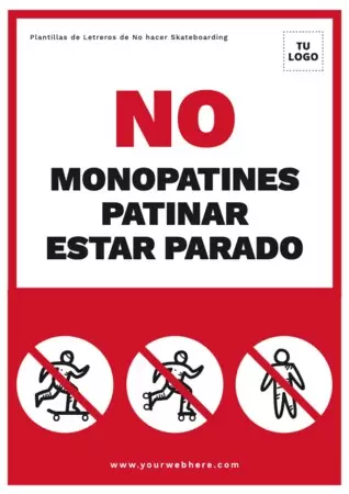 Edita un póster de No Monopatín