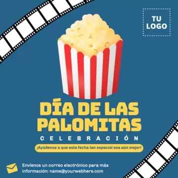 Edita un diseño para el Día de las Palomitas
