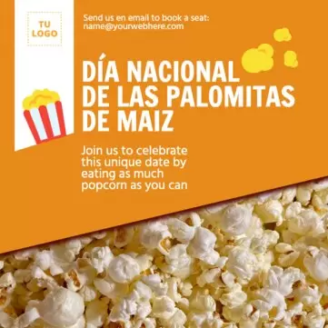 Edita un diseño para el Día de las Palomitas