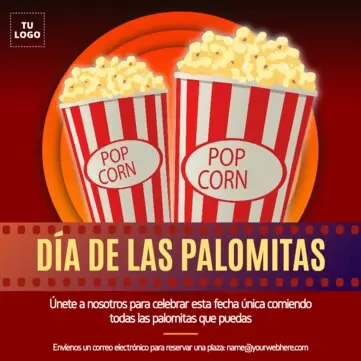 Edita un diseño para el Día de las Palomitas