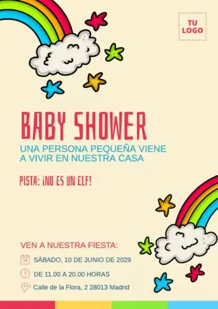 Edita una tarjeta de invitación para Baby Shower