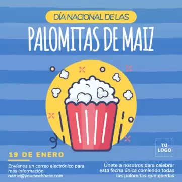 Edita un diseño para el Día de las Palomitas