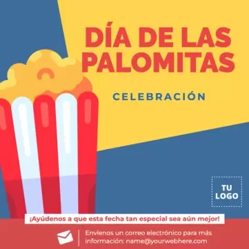 Edita un diseño para el Día de las Palomitas
