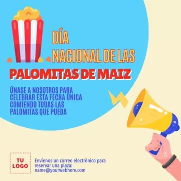 Edita un diseño para el Día de las Palomitas
