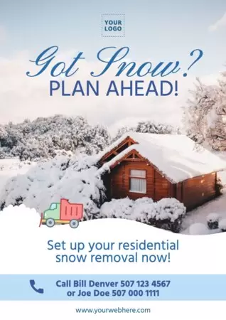 Edit a design for snow removal services