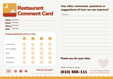 Edit designs for your restaurant
