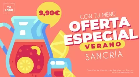 Edita un cartel de Bebidas