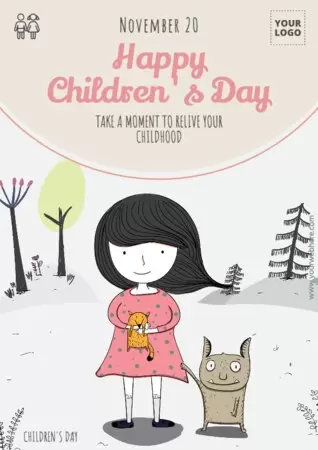 Edytuj plakat z okazji Dnia Dziecka