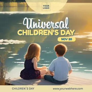 Bearbeite eine Vorlagen zum Weltkindertag