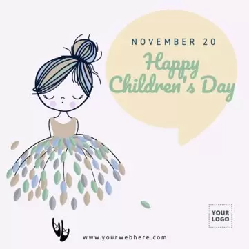 Bearbeite eine Vorlagen zum Weltkindertag