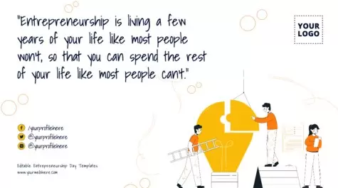 Edit a poster for Entrepreneurs