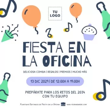 Edita un flyer de Fiesta Corporativa