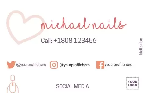 Edit a Nail Art Card design