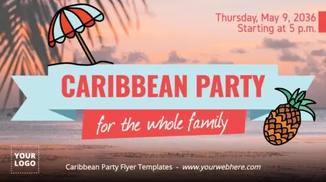 Edit a Caribbean poster