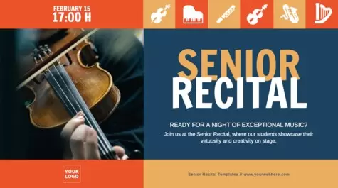 Edit a Recital flyer