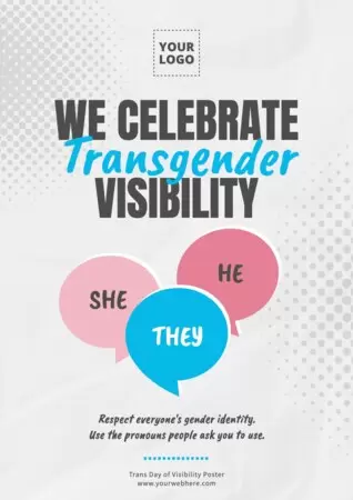 Edit a Trans Awareness Day flyer