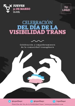 Edita pósters de la Visibilidad Trans