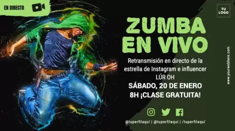 Edita un flyer de Zumba