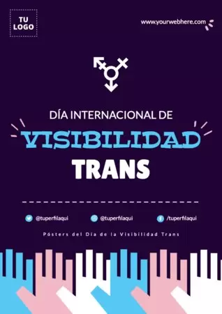 Edita pósters de la Visibilidad Trans