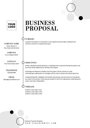 Free Editable Business Proposal Templates