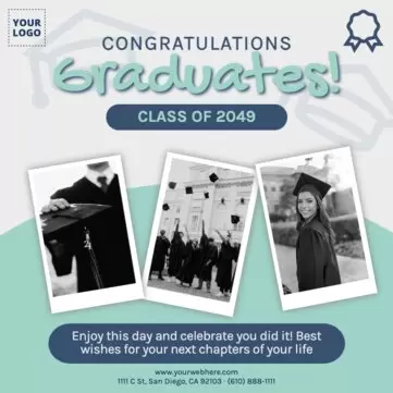 Edit a template for a graduation ceremony