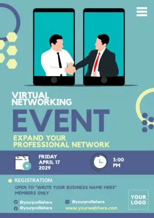 Edit a networking event template