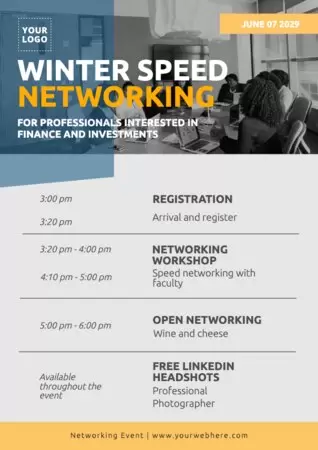 Edit a networking event template