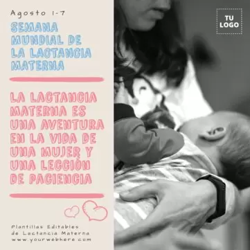 Edita un flyer sobre Lactancia