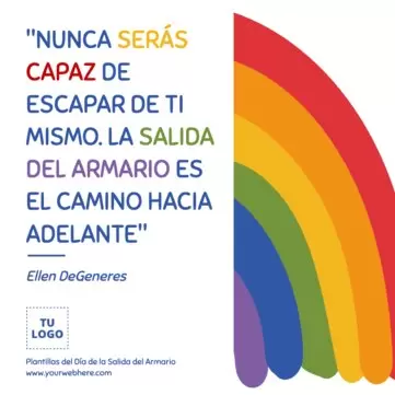 Edita flyers del Día de Salir del Armario