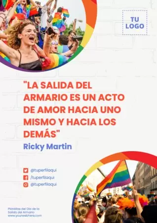 Edita flyers del Día de Salir del Armario