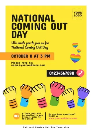Edit a Coming Out poster