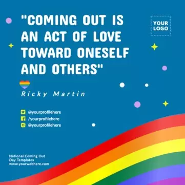 Edit a Coming Out poster