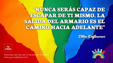 Edita flyers del Día de Salir del Armario