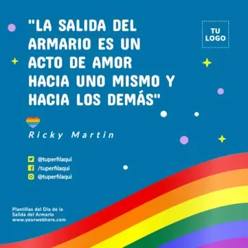 Edita flyers del Día de Salir del Armario