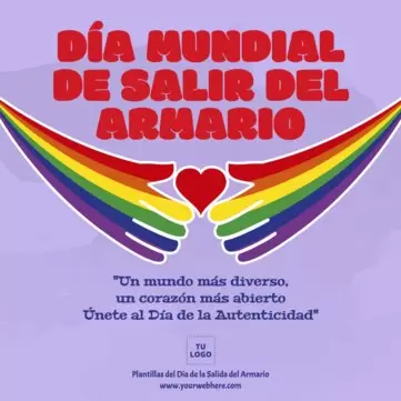 Edita flyers del Día de Salir del Armario