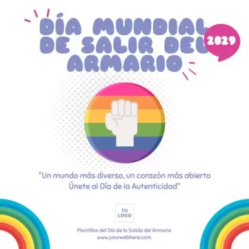 Edita flyers del Día de Salir del Armario