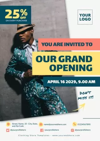 Bearbeite ein Flyer für Juweliere