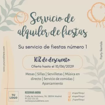 Edita un flyer de Pintar Caras