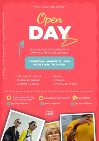 Bearbeite ein Flyer für Juweliere