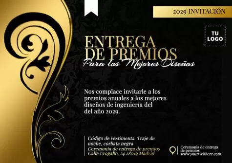 Edita un banner de entrega de premios