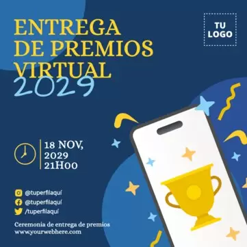 Edita un banner de entrega de premios